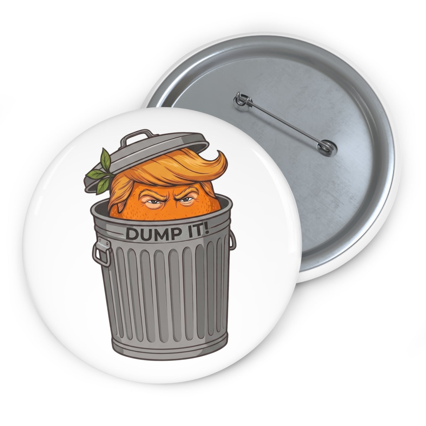 DUMP IT™ - Pin Button // White