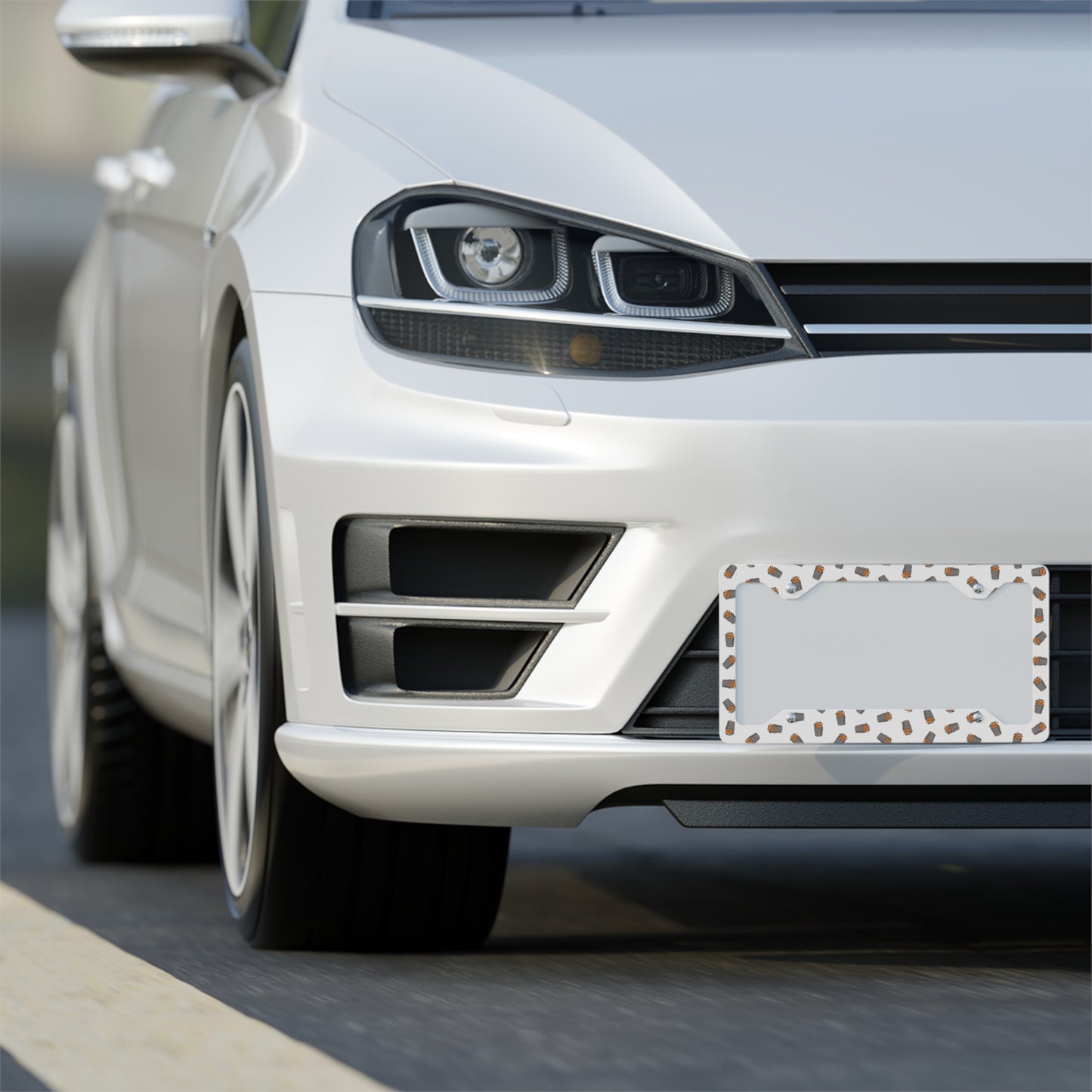 DUMP IT™ - License Plate Frame // White