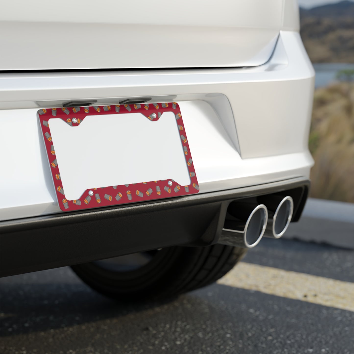 DUMP IT™ - License Plate Frame // Candy Apple Red