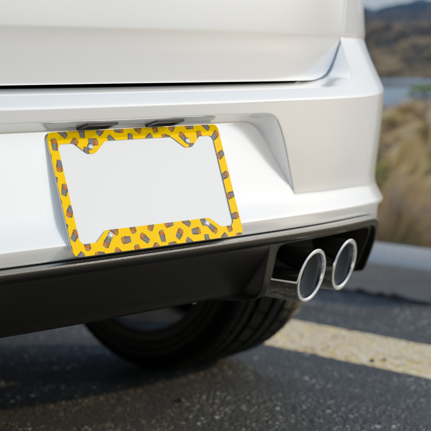 DUMP IT™ - License Plate Frame // Crazy yellow