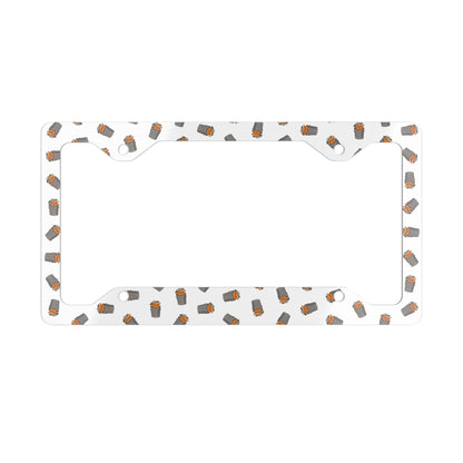 DUMP IT™ - License Plate Frame // White