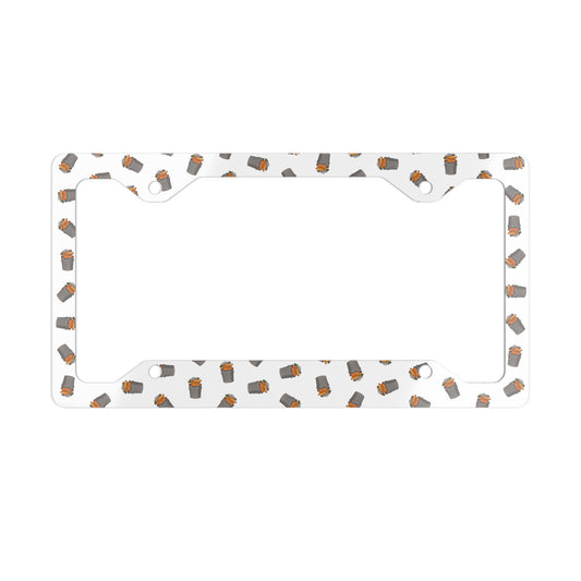 DUMP IT™ - License Plate Frame // White