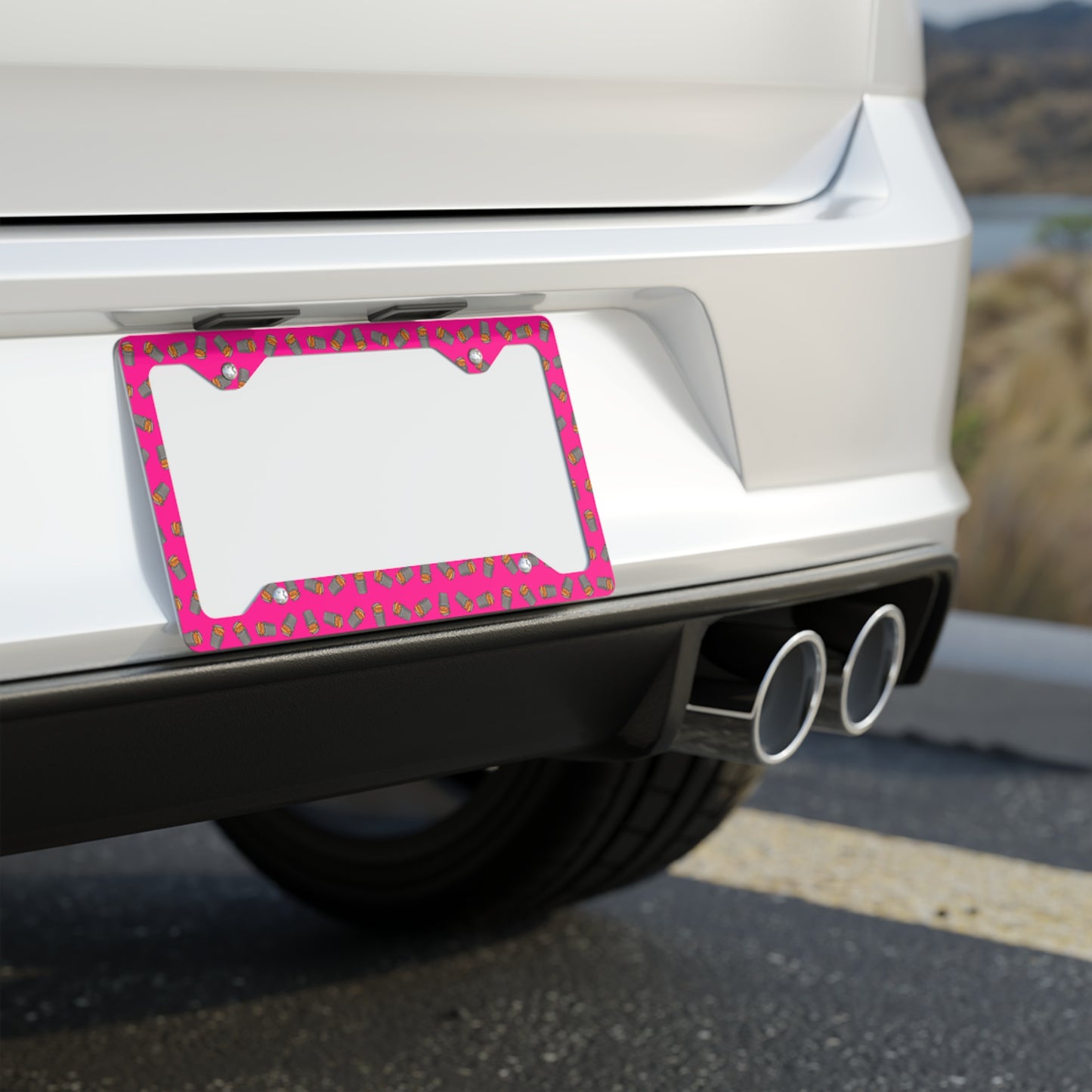 DUMP IT™ - License Plate Frame // Crazy Pink