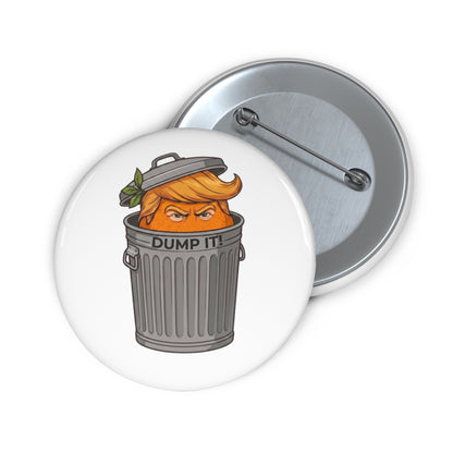 DUMP IT™ - Pin Button // White