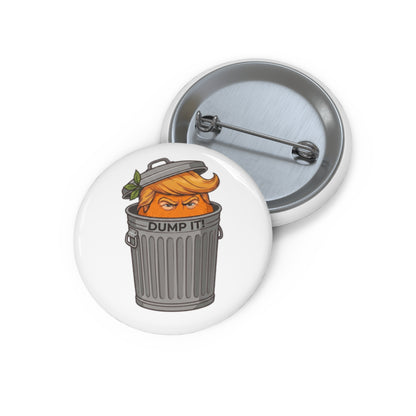 DUMP IT™ - Pin Button // White