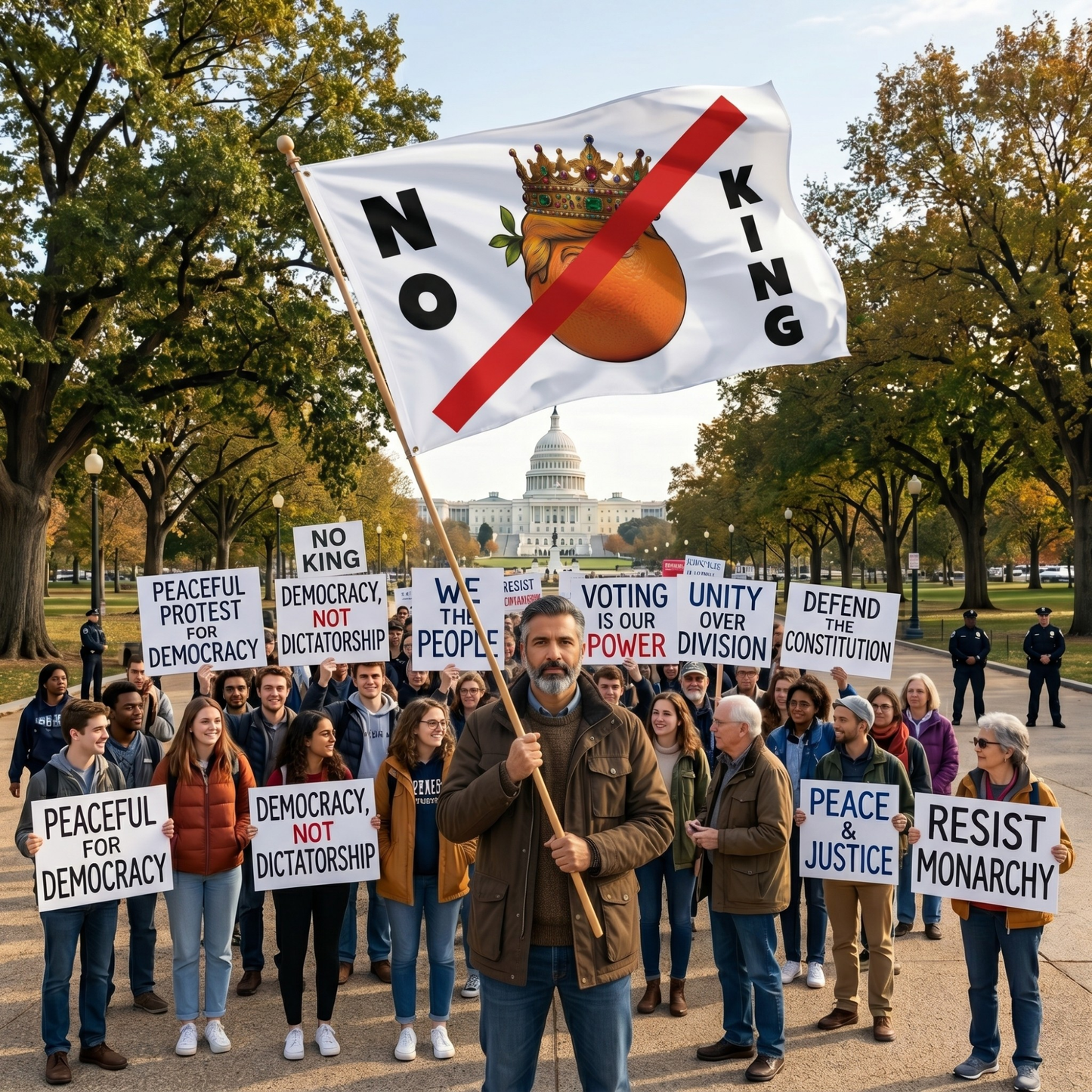 NO KINGS - Flag