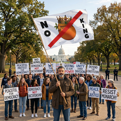 NO KINGS - Flag